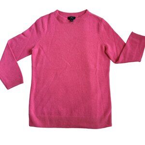 Talbots Petites 100% Pure Cashmere Sweater Coral Pink Size P